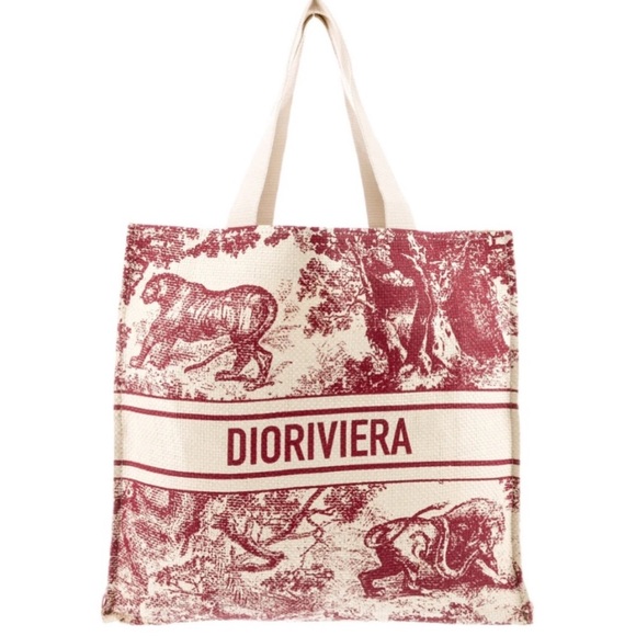 Dior Raffia Shopping Tote - Picture 5 of 5